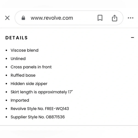 FREE PEOPLE NWOT Nadia Ruffle Mini Skirt in Yellow‎ - Picture 11 of 11